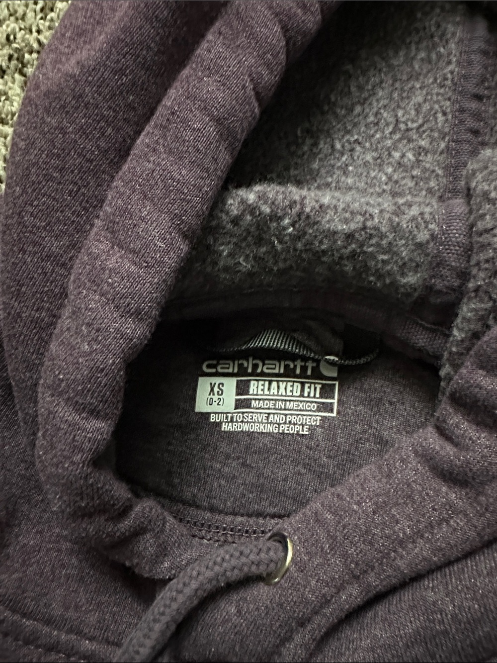 Carhartt Crewneck Hoodie in Plum - Picture 4 of 5